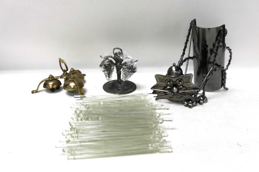 Glass Stirrers, Art Cat Wine bottle Holder, Bell, Salt: Glass Stirrers, Art Cat Wine bottle Holder, Bell, Salt and Pepper Shakers, etc.