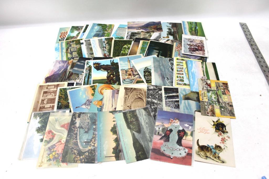 Large Lot of Vintage Postcards and other cards, etc. (1 of 5)