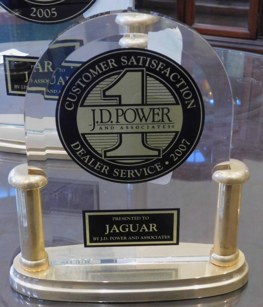 JD Power Jaguar Trophy (2007): JD Power Jaguar Trophy (2007) 9" Because of the current covid 19 situation, pick up times are by appointment only. Pick up for this auction will be Feb 27 and 28 during the auction or Monday, March 1 