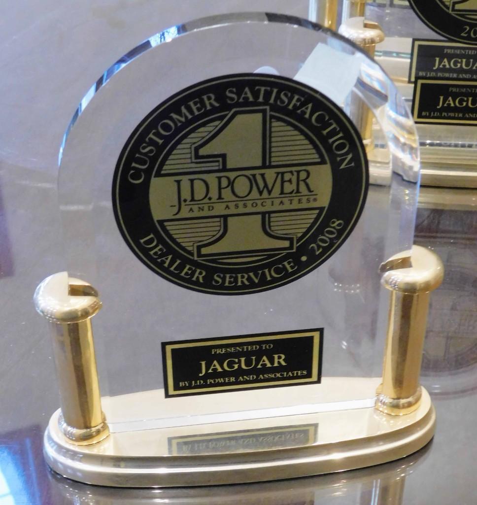 JD Power Jaguar Trophy (2008): JD Power Jaguar Trophy (2008) 9" Because of the current covid 19 situation, pick up times are by appointment only. Pick up for this auction will be Feb 27 and 28 during the auction or Monday, March 1 
