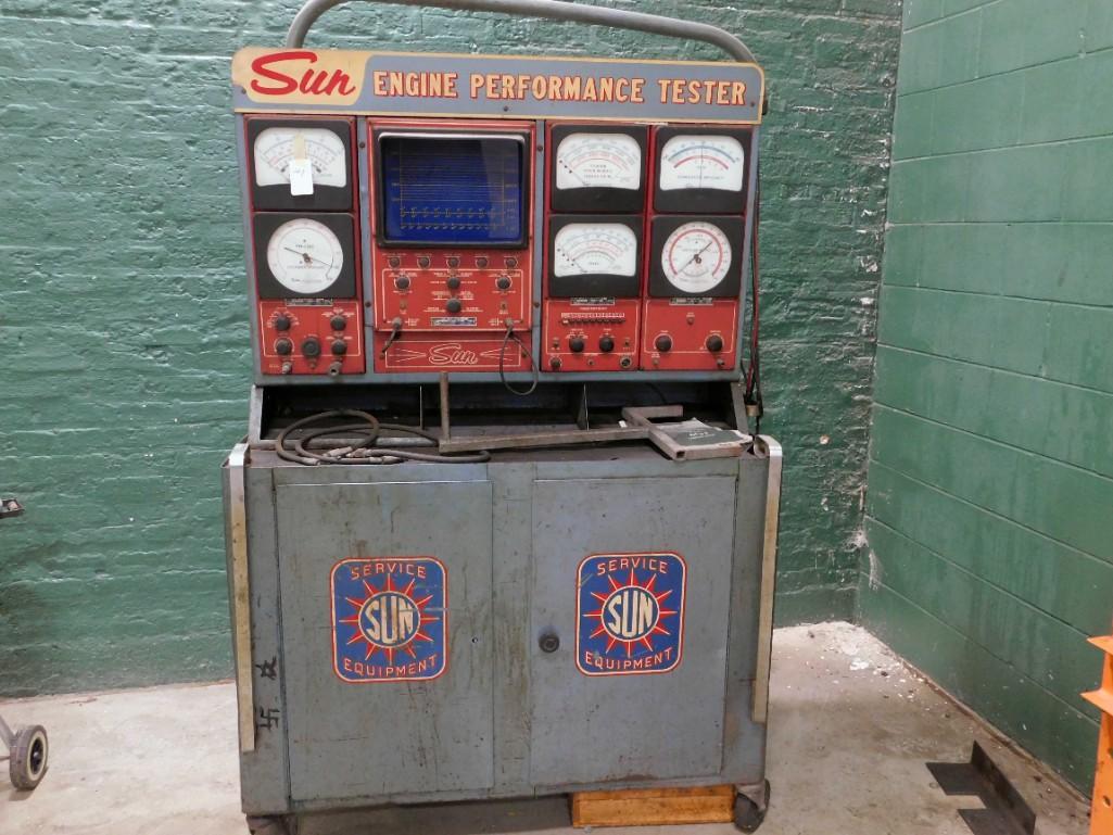 Vintage Sun Engine Performance Tester: Vtg Sun Engine Performance Tester Because of the current covid 19 situation, pick up times are by appointment only. Pick up for this auction will be Feb 27 and 28 during the auction or Monday, March 1