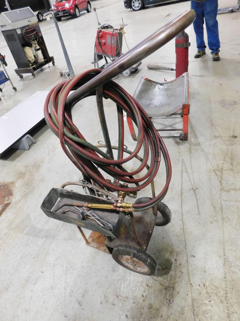 Welding Cart w/Parts: Welding Cart w/Parts Because of the current covid 19 situation, pick up times are by appointment only. Pick up for this auction will be Feb 27 and 28 during the auction or Monday, March 1 or Thursday 