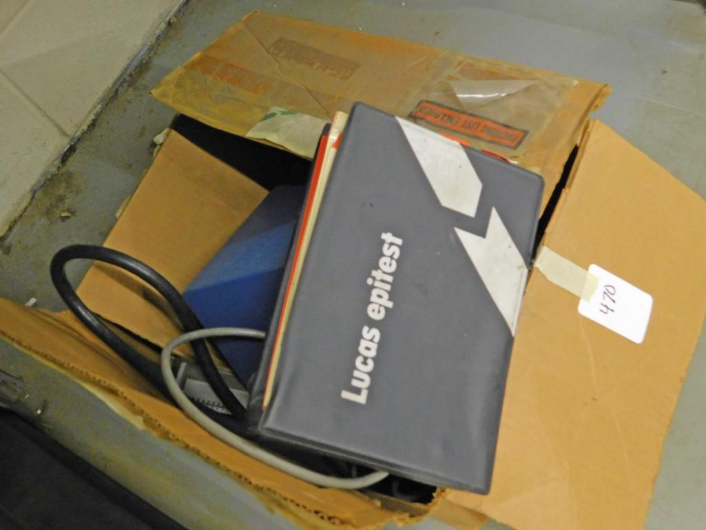 Vtg Lucas Epitest, Manifold Pressure Sensor System: Vtg Lucas Epitest, Manifold Pressure Sensor System Because of the current covid 19 situation, pick up times are by appointment only. Pick up for this auction will be Feb 27 and 28 during the auction o