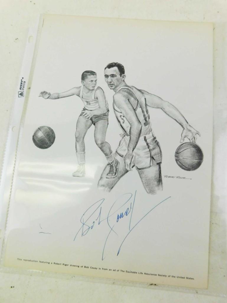 Bob Cousy Signed Equitable Print (1 of 2)