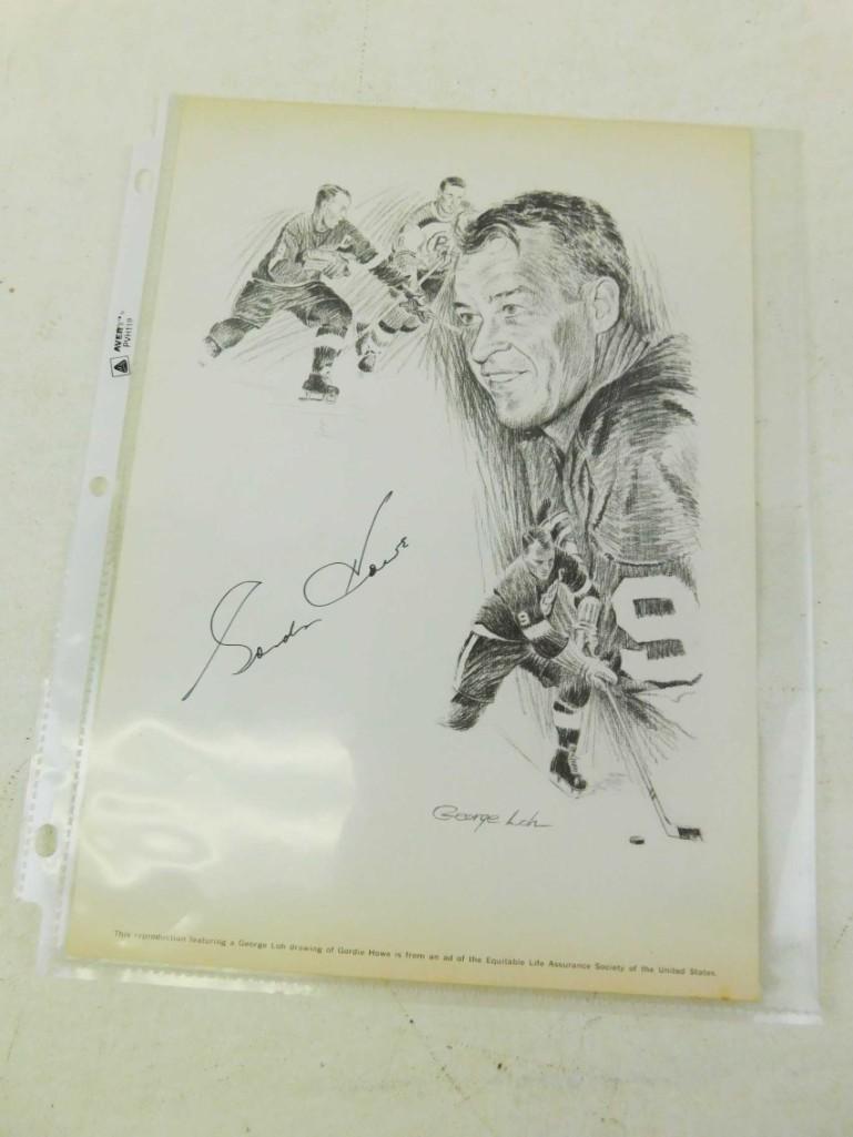 Gordie Howe Signed Equitable Print (1 of 2)