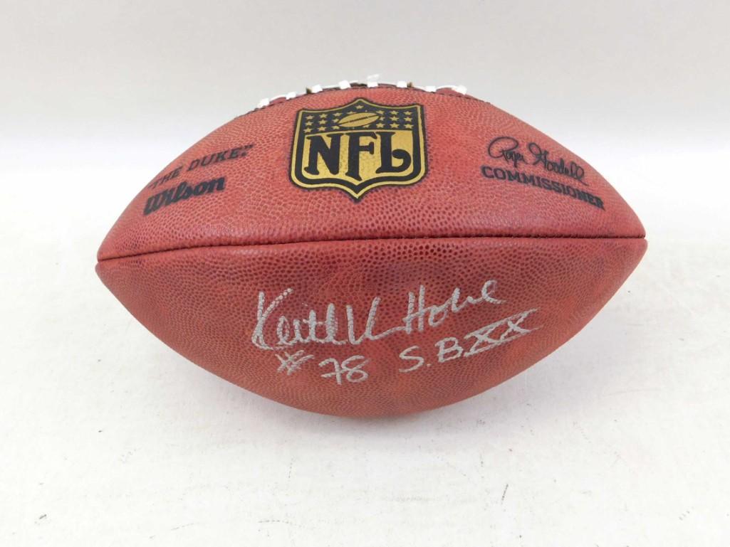 Keith Van Horne Signed Super Bowl XX Signed Football (1 of 3)