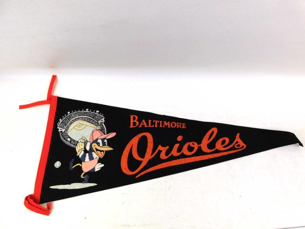 1960's Baltimore Orioles Memorial Stadium Pennant (1 of 5)