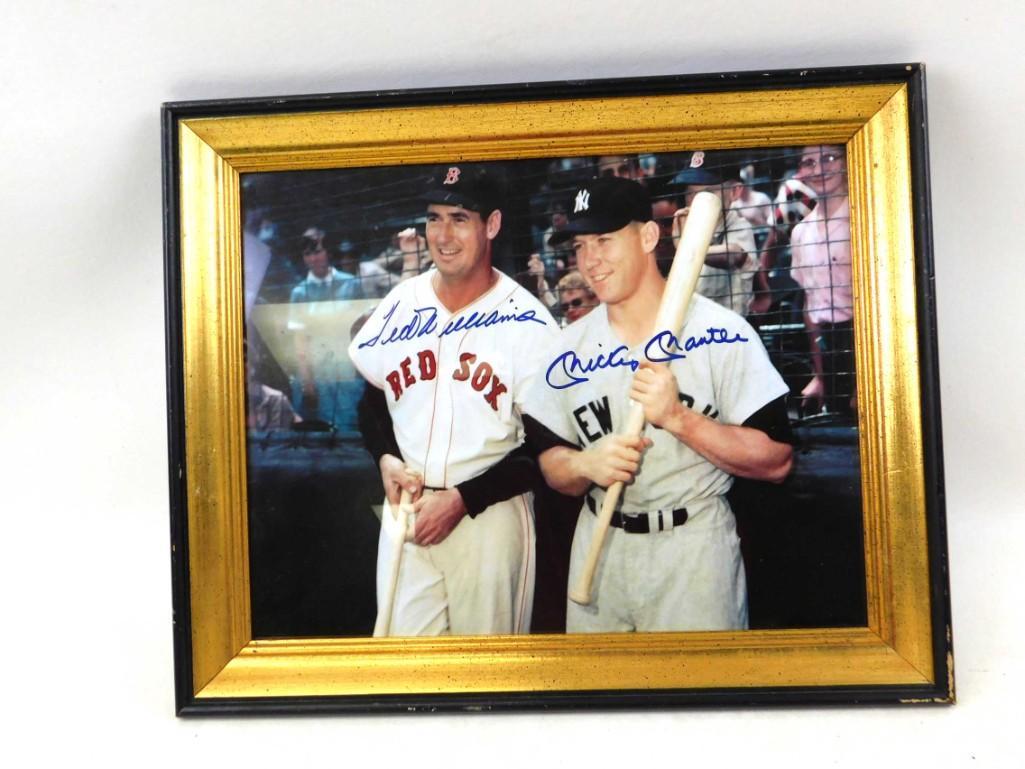 Ted Williams and Mickey Mantle Signed Photograph (1 of 6)