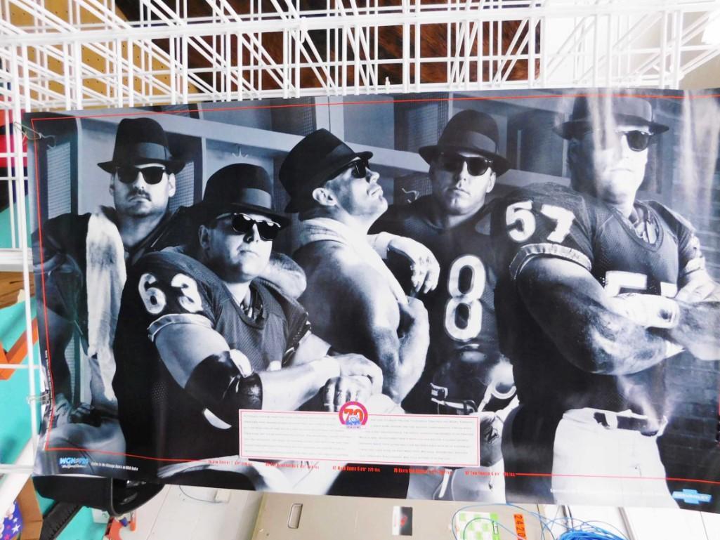 Lot of 3 Vintage Chicago Bears Posters Junk Yard Dogs (1 of 3)
