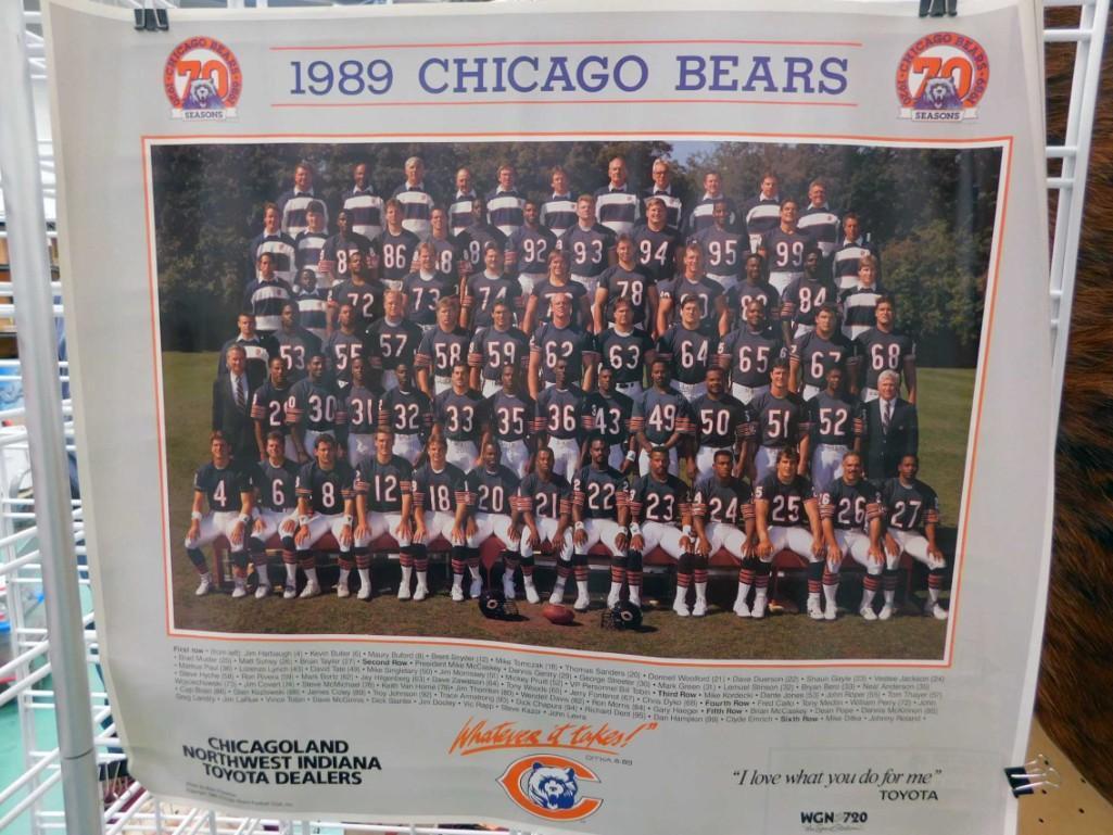 Set of 5 1989 Chicago Bears Team Photo posters (1 of 4)