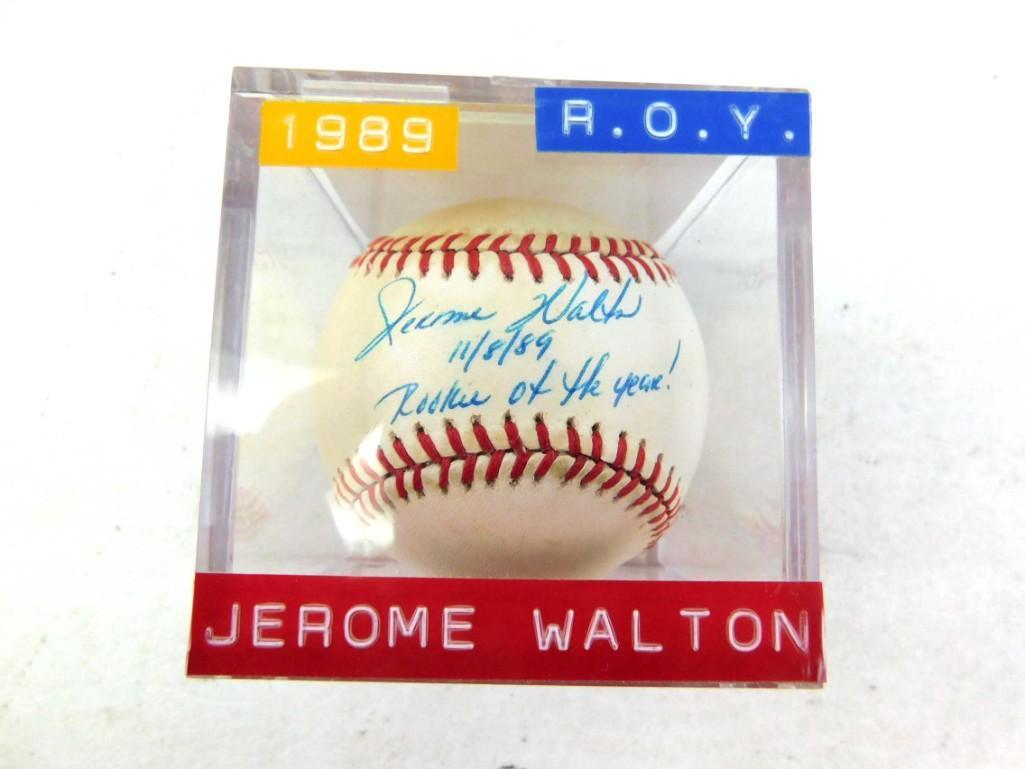 Jerome Walton Signed Baseball: Jerome Walton Signed Baseball No COA Rookie of the Year 1989