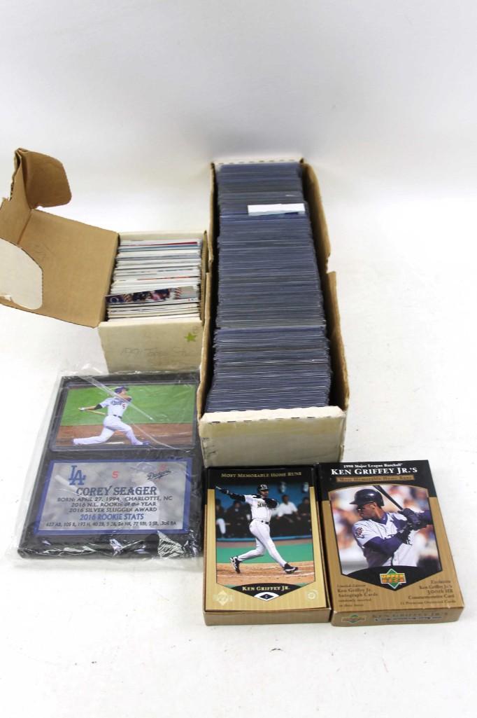 Assorted Baseball Cards including 1980's Corey Seager (1 of 6)