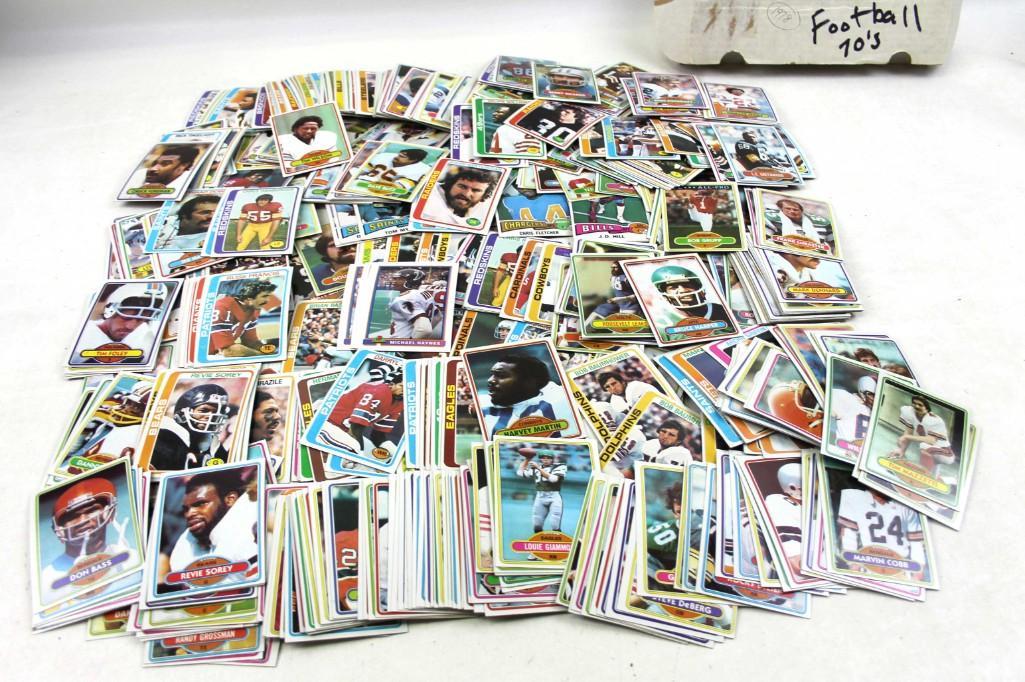 Lot of Mostly 1970's Football Cards - a handful may not (1 of 7)