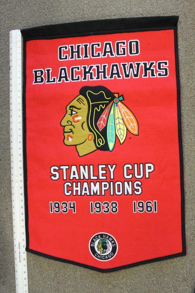 Chicago Blackhawks Flag Banner Stanley Cup Champions (1 of 4)