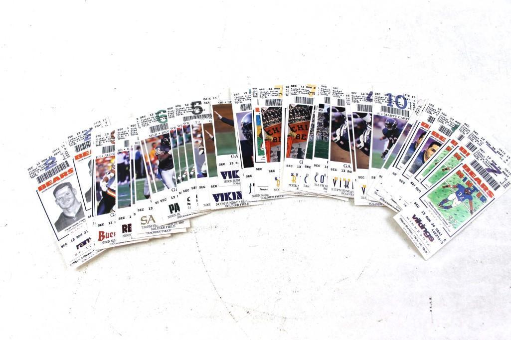 Lot of Chicago Bears Ticket Stubs: Lot of Chicago Bears Ticket Stubs