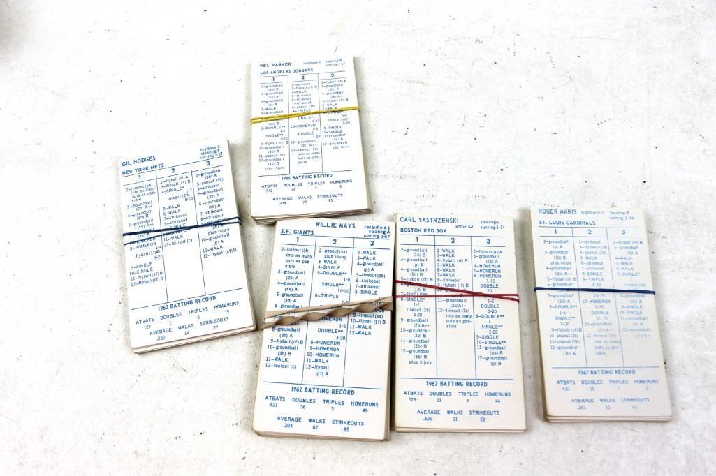 1962 Strat-O-Matic Stats Baseball Cards: 1962 Strat-O-Matic Stats Baseball Cards