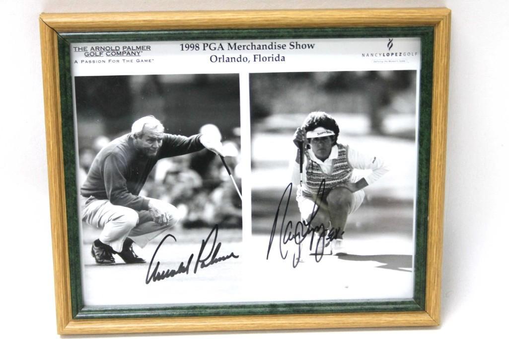 Arnold Palmer and Nancy Lopez Signed PGA Photo (1 of 4)