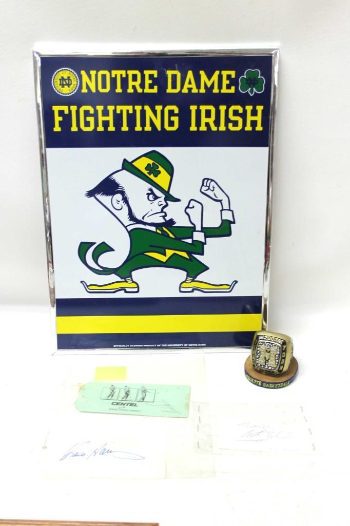 PGA Golfer Nick Paige Autograph, Franco Harris NFL Hall (1 of 7)