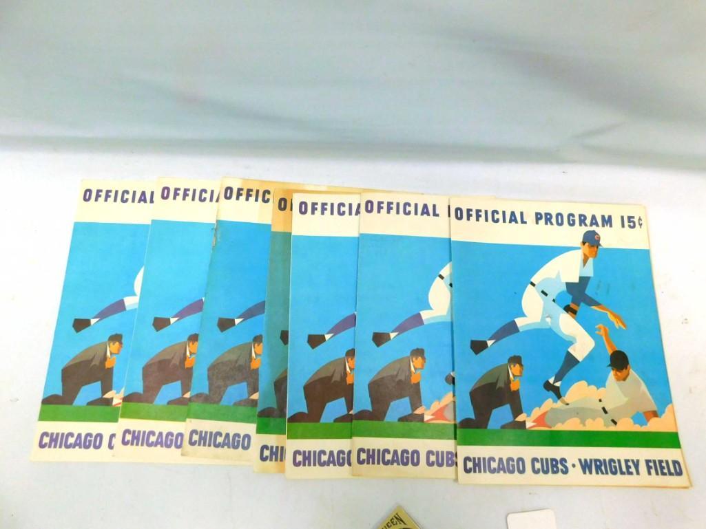 Lot of 7 Chicago Cubs Programs from 1970 (1 of 6)