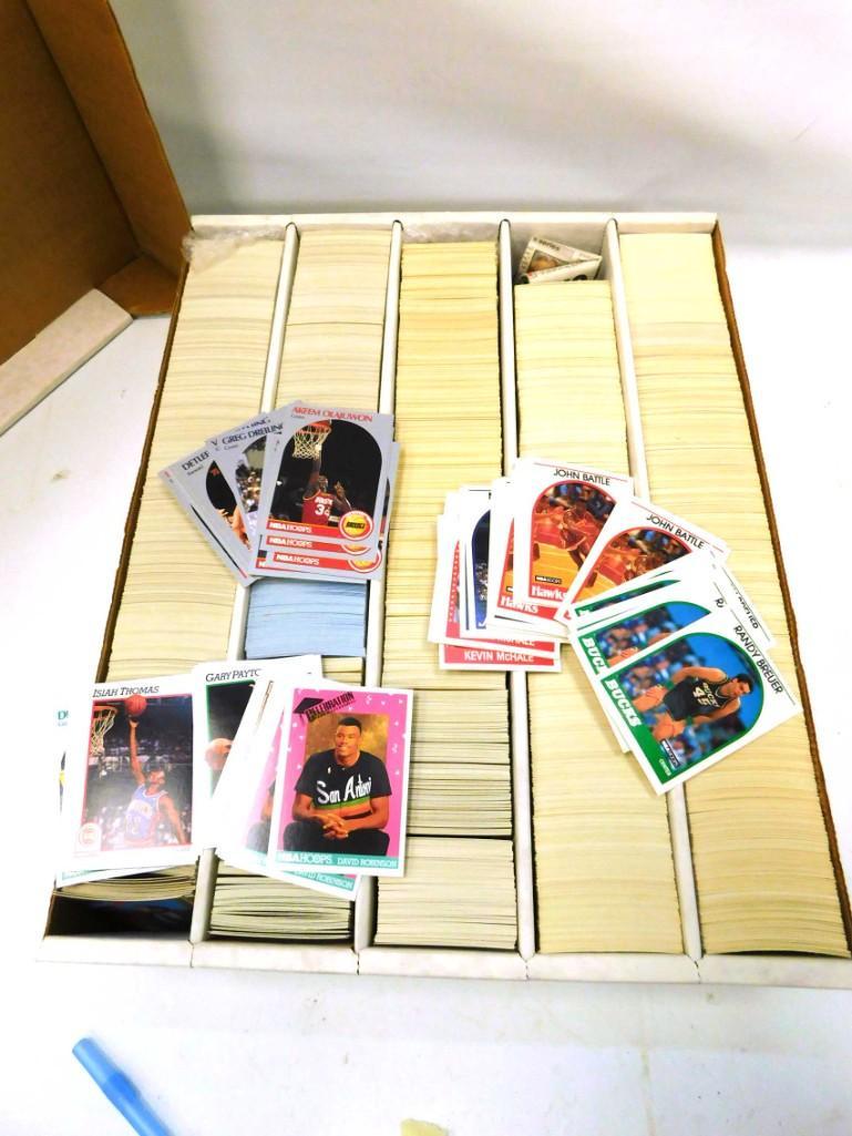 Large Flat of 5 rows of mostly 1980's NBA Basketball (1 of 7)