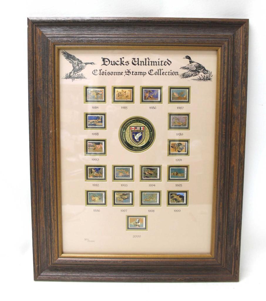 Ducks Unlimited Cloisonne Stamp Collection Framed (1 of 4)