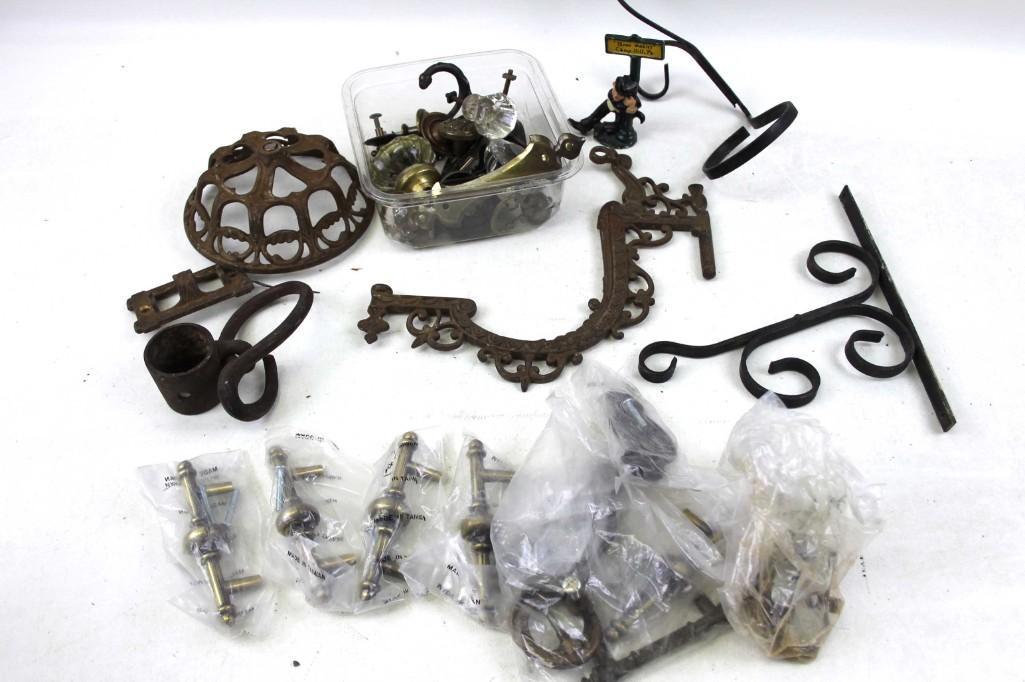 Lot of Vintage and Antique Hardware: Lot of Antique and Vintage Hardware