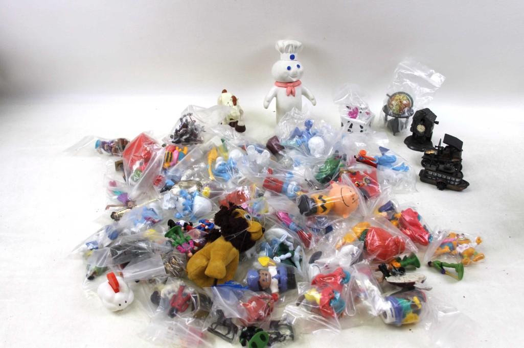 Lg Small Toy Lot incl Tony the Tiger Spoon , Snoopy , (1 of 9)