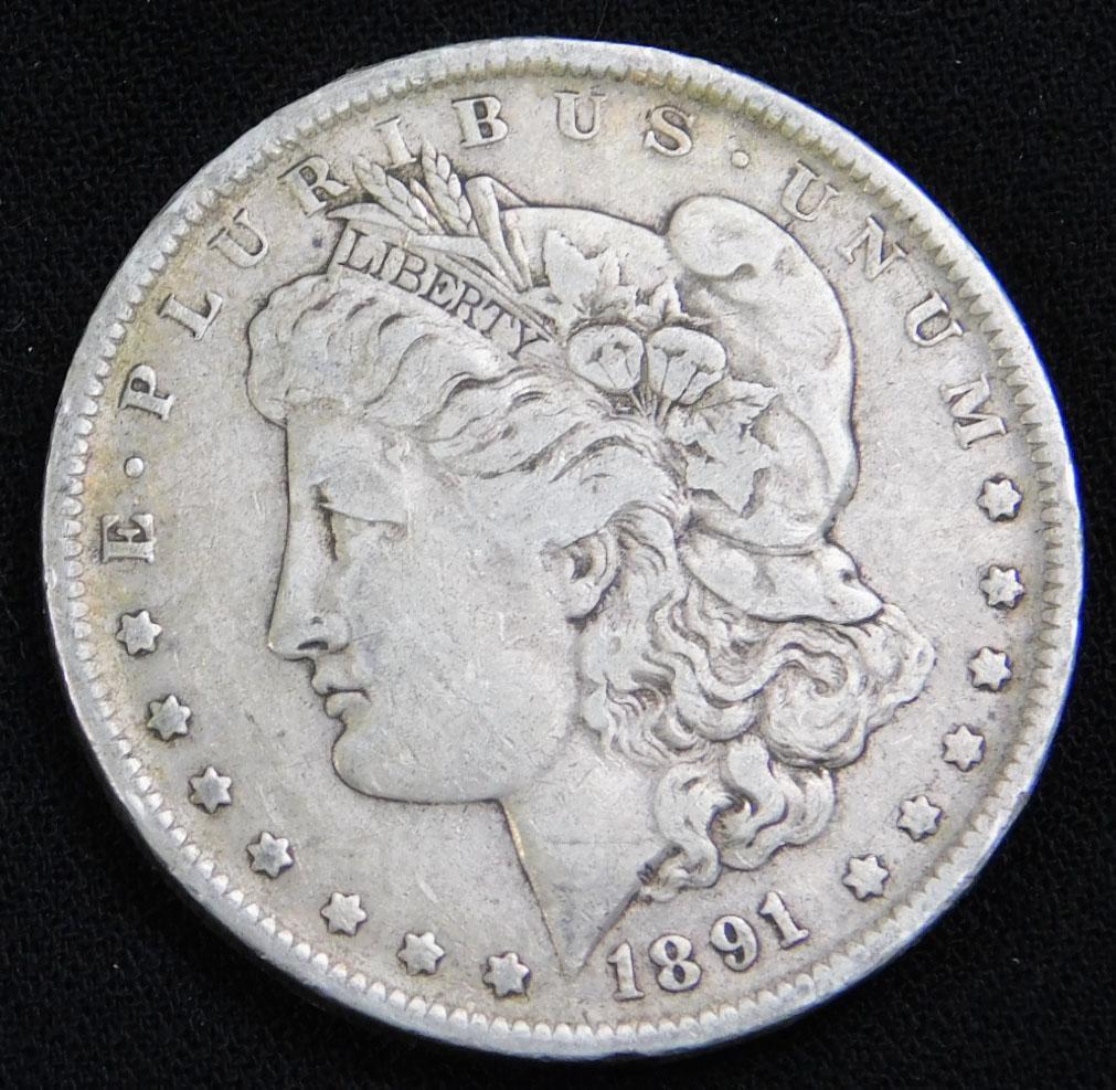 1891-O Morgan Dollar 90% Silver (1 of 2)