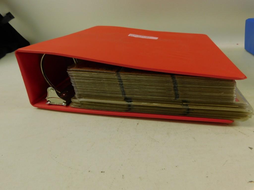 large Binder full of Baseball cards - appears to be: large Binder full of Baseball cards - appears to be 1987 topps set - not all pages photographed. not verified for completeness