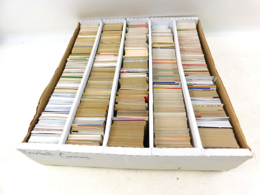 Large 5 row flat full of assorted sports cards (1 of 2)