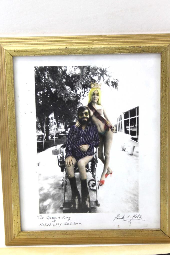 Framed Signed Nudist Photo - "The Queen & King of Naked (1 of 3)