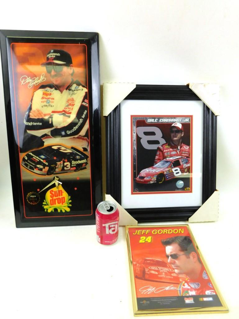 NASCAR Framed Prints including Jeff Gordan, Dale: NASCAR Framed Prints including Jeff Gordan, Dale Earnhardt, and Dale Earnhardt Jr.