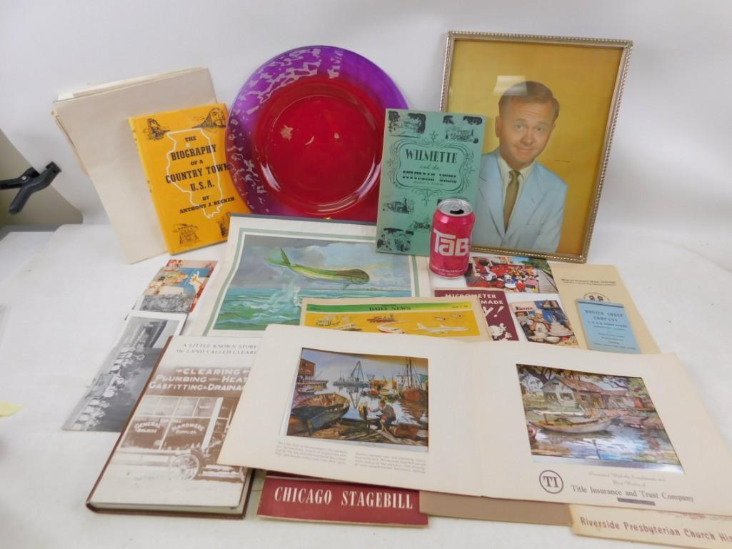 Lot of Vintage Ephemera incl Lionel Barrymore Color (1 of 2)