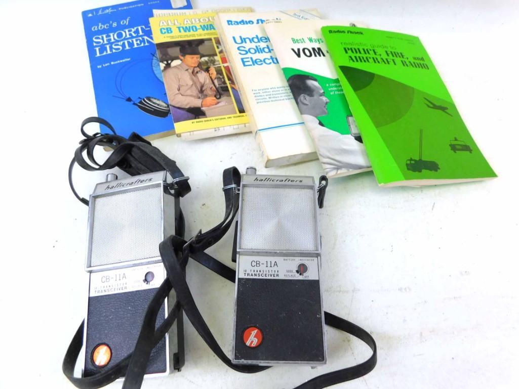 2 Hallicrafters CB-11A  Walkie Talkies and Some Books (1 of 3)