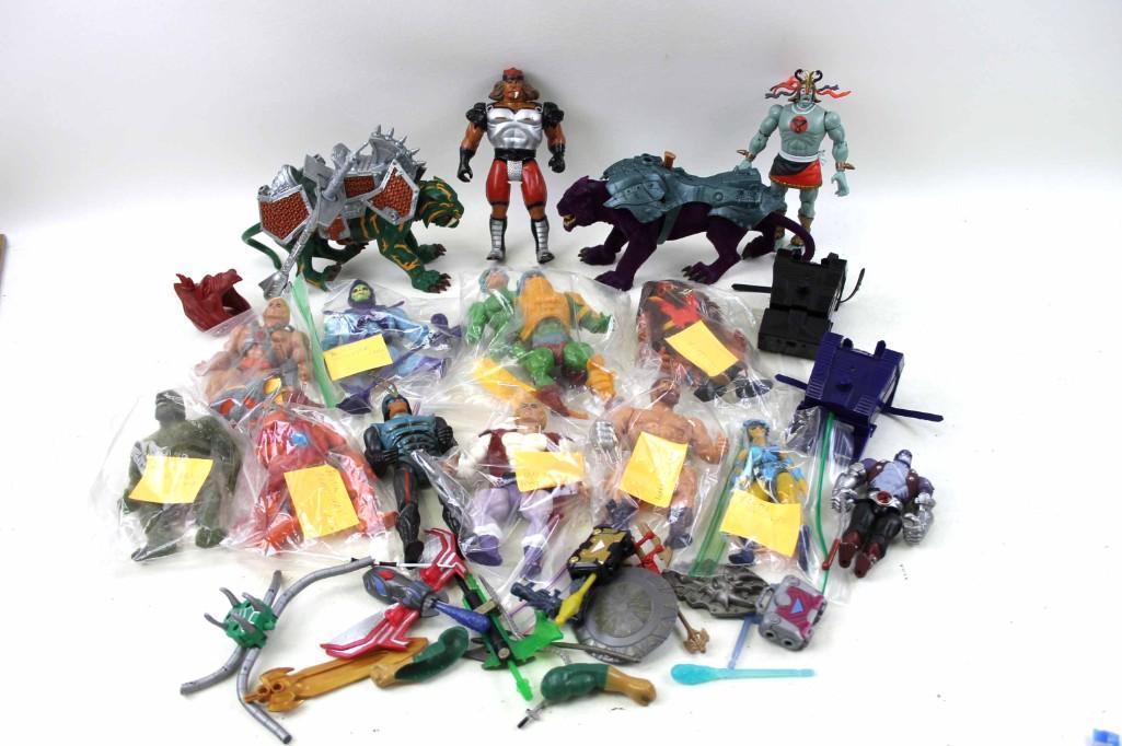Action Figure Lot incl 10 Vtg 1980s He-Man Masters of (1 of 7)