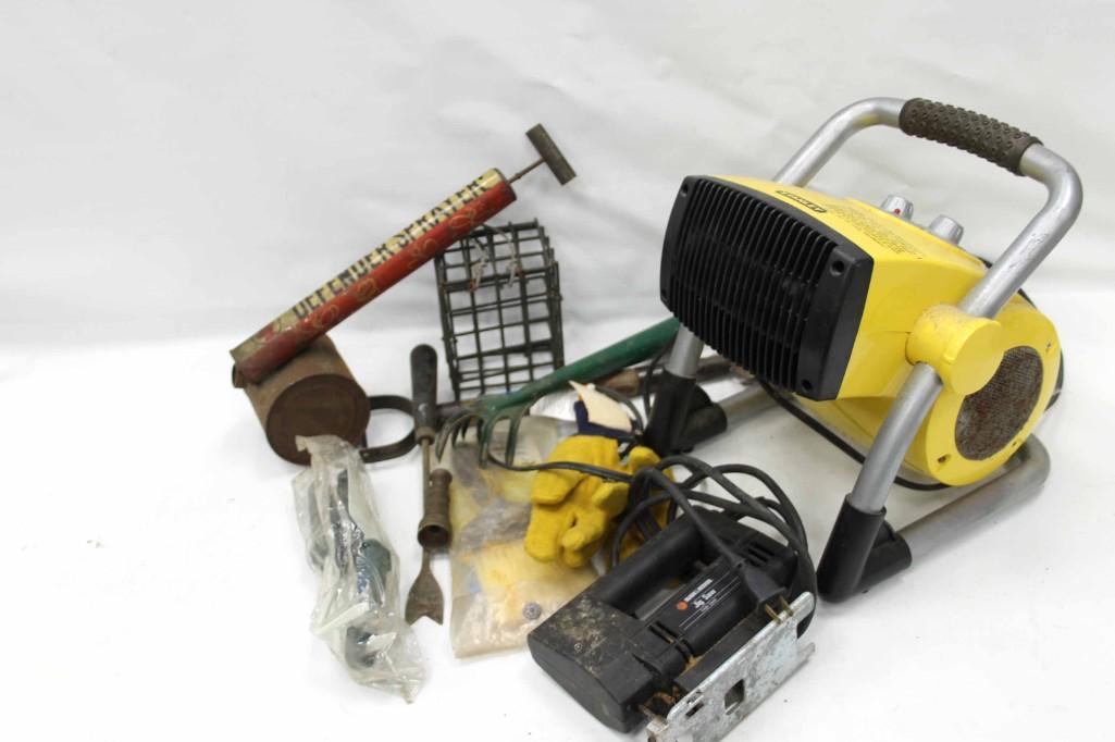 Tool Lot incl Stanley Space Heater , Jig Saw , Sprayer (1 of 8)