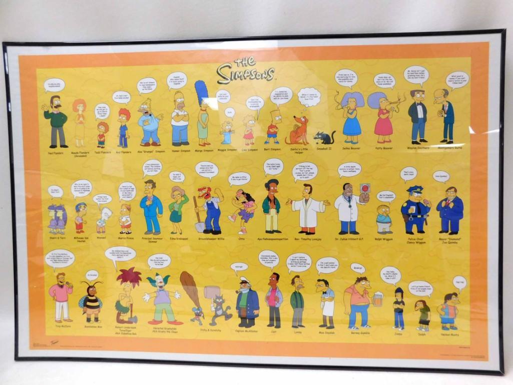 Framed The Simpsons Poster (1 of 4)