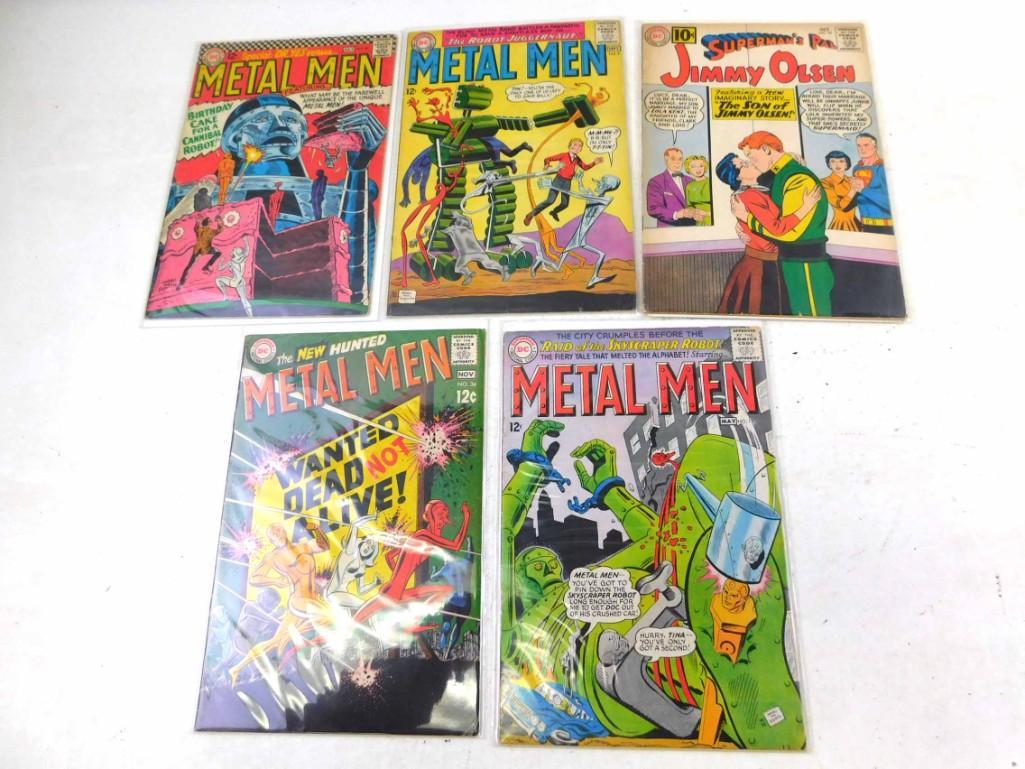 Lot of 5 Vintage Comics including 4 Metal Men, and (1 of 4)