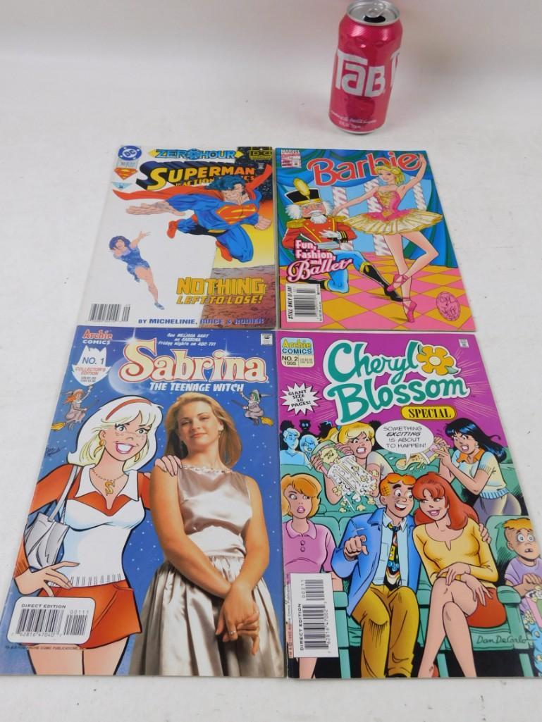 Lot of 4 Vintage Comic Books including Superman, (1 of 3)