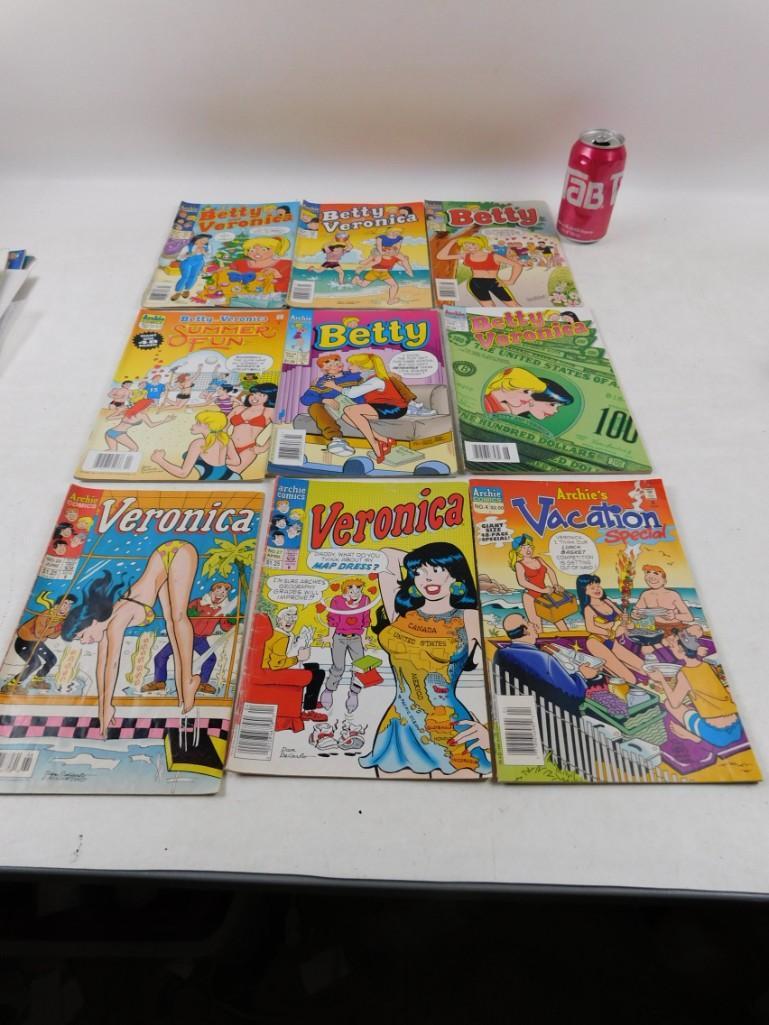 Lot of 9 Archie Betty and Veronica Comic Books (1 of 5)