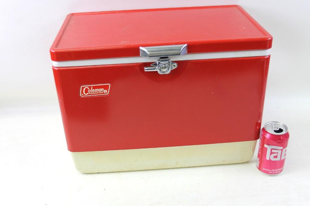 Vintage Red Coleman Cooler (1 of 3)