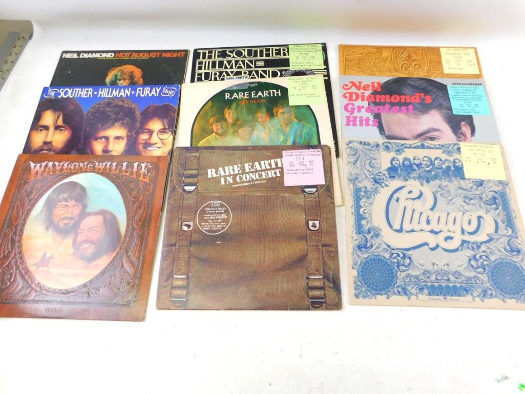 Lot of 9 Vinyl LP Records Mostly Classic Rock (1 of 5)