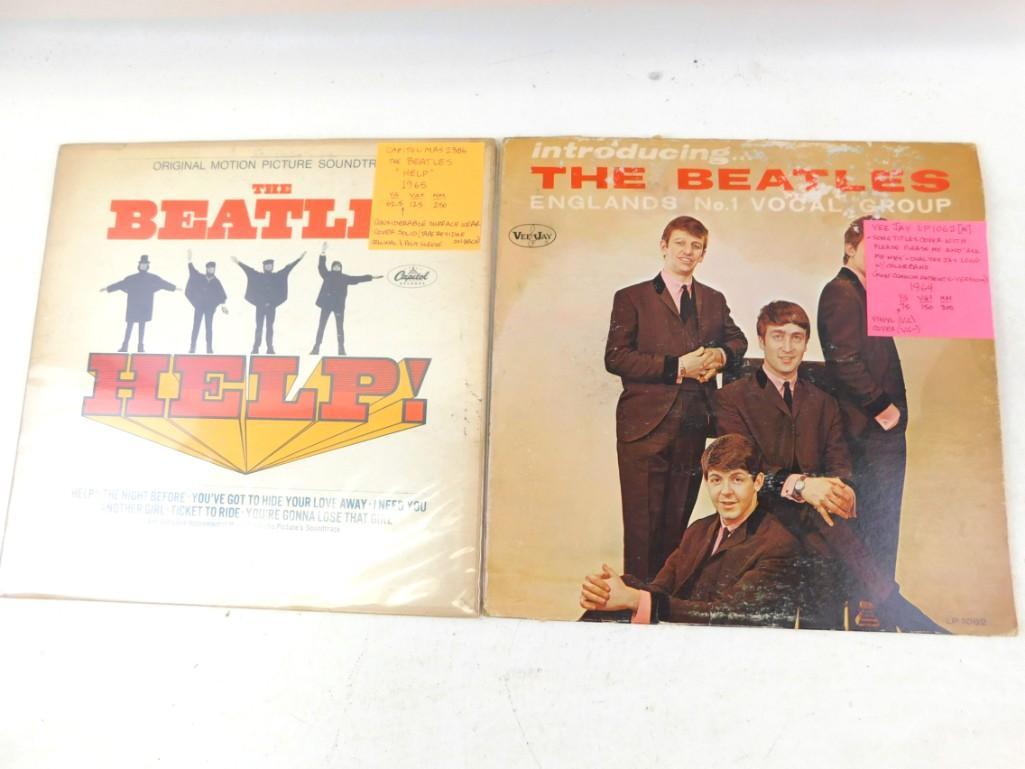 Lot of 2 Beatles Vinyl LP Records "Help" and (1 of 3)
