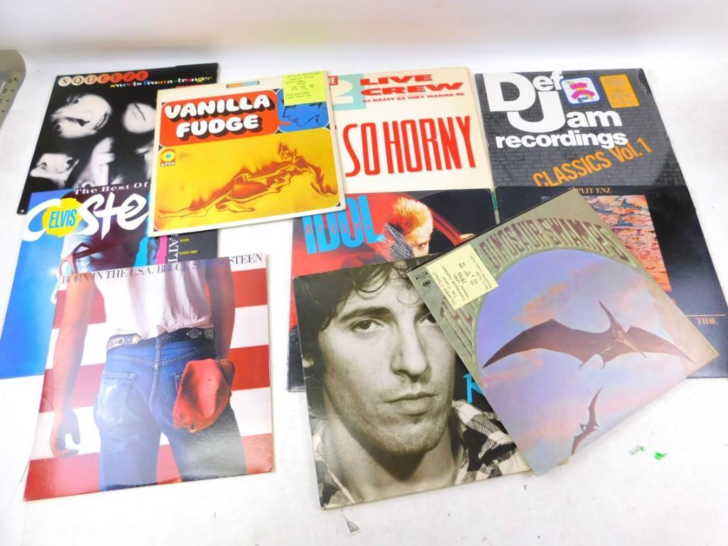 Lot of 10 Vinyl LP Records, etc. Including Springsteen, (1 of 4)
