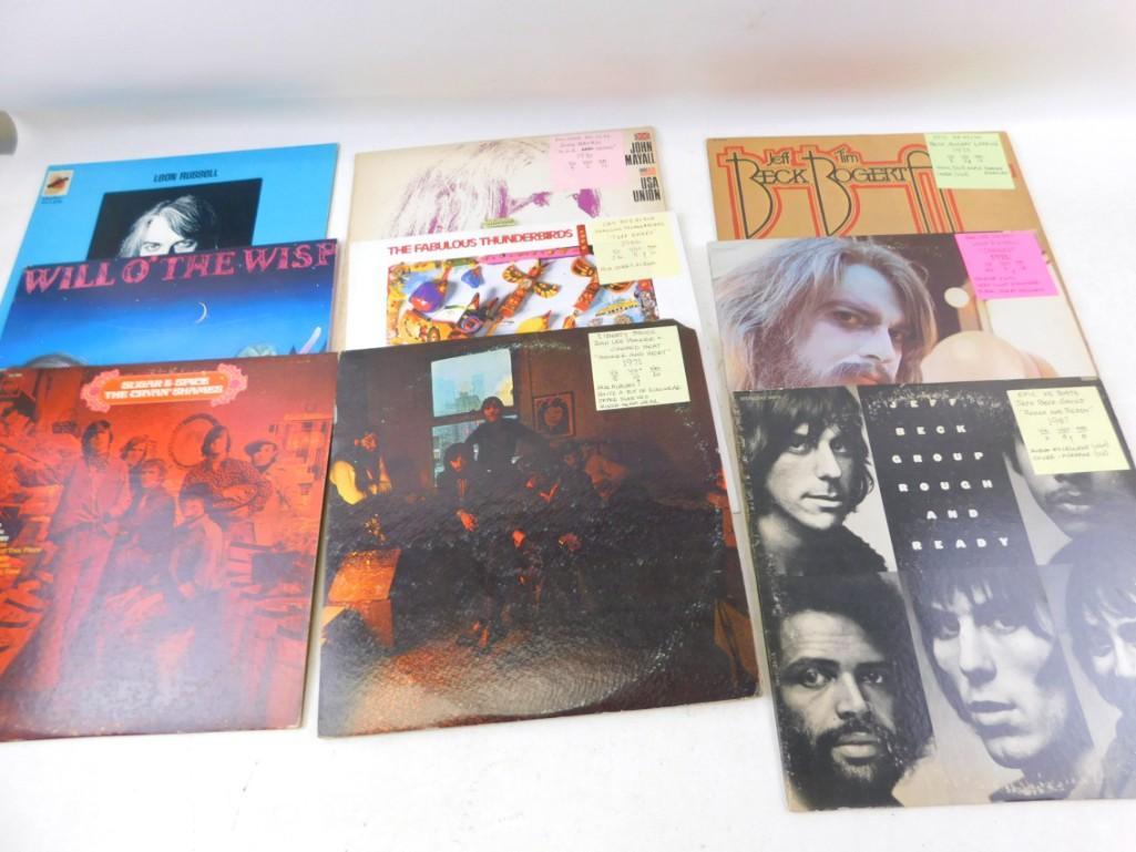 Lot of 9 Vinyl LP Records including Jeff Beck, John (1 of 5)