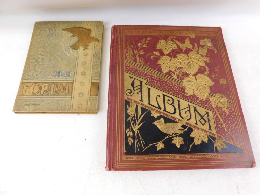 1943 High School Yearbook and Old Scrap book with (1 of 11)