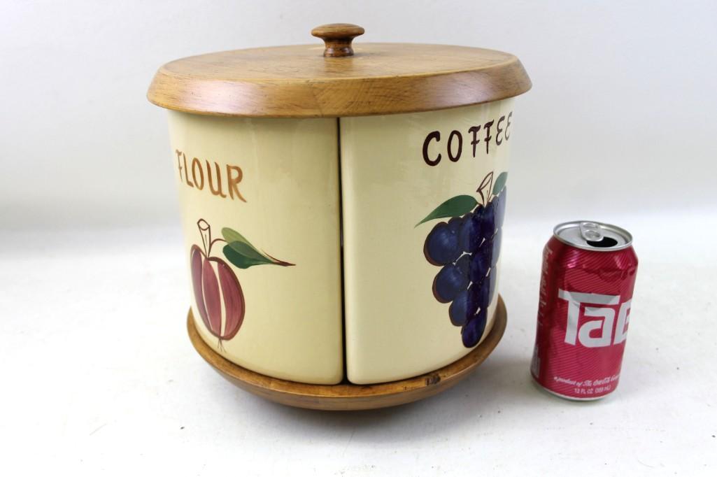 Vintage Rotating Canister Set (1 of 5)