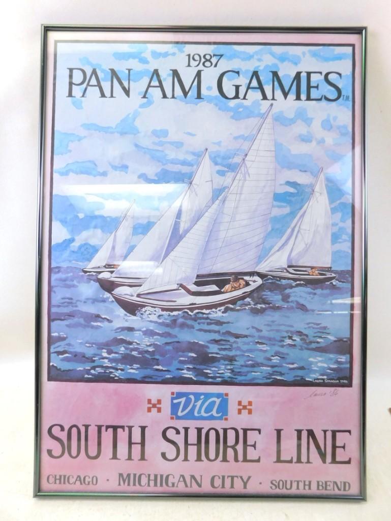 Framed 1987 Pan Am Games Poster (1 of 5)