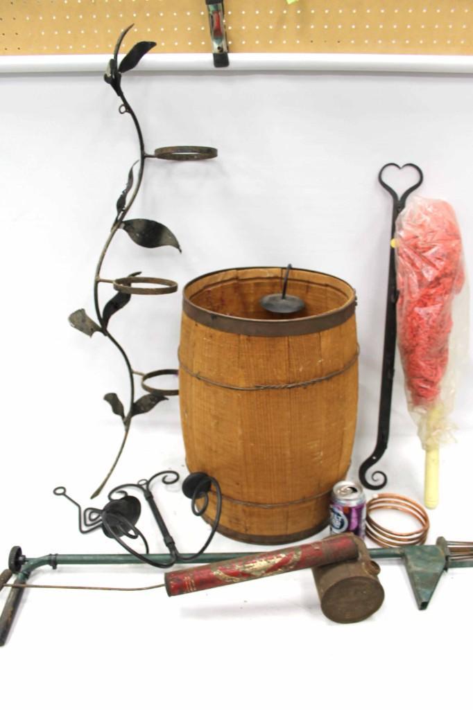 Misc Lot incl Small Barrel ,Decor , Duster , etc (1 of 7)
