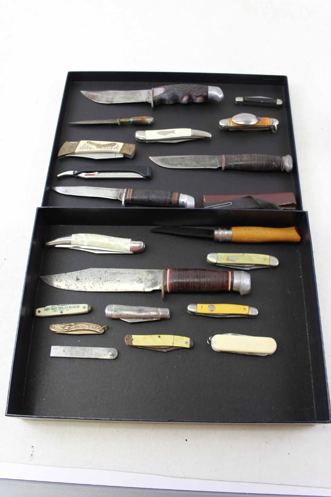 Lot of Approx 20 Knives incl Pocket Knives (1 of 6)